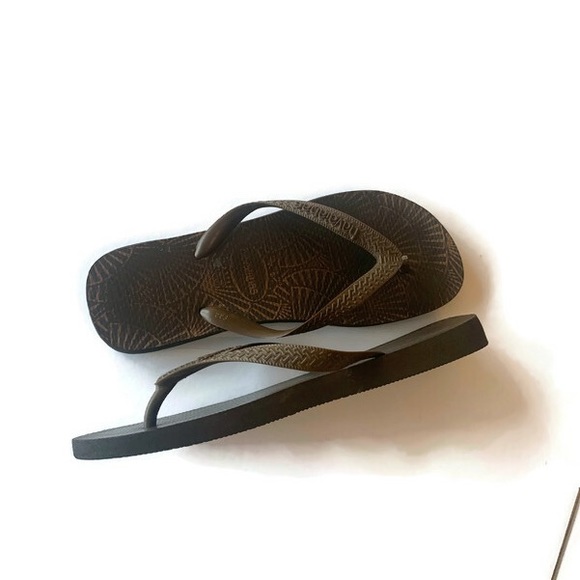 Havianas Brown Flip Flops SIZE 9/10 - Picture 7 of 8
